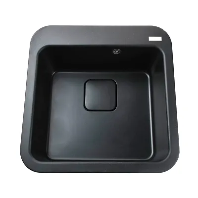 Гранітна мийка Globus Lux BARBORA 510х510-А0002, чорний